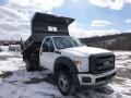 Oxford White - F450 Super Duty XL Regular Cab 4x4 Dump Truck Photo No. 2