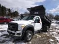 Oxford White - F450 Super Duty XL Regular Cab 4x4 Dump Truck Photo No. 4