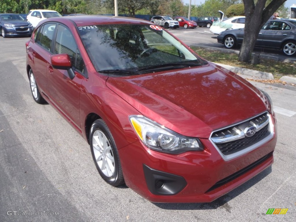Venetian Red Pearl 2014 Subaru Impreza 2.0i Premium 5 Door Exterior Photo #90933854