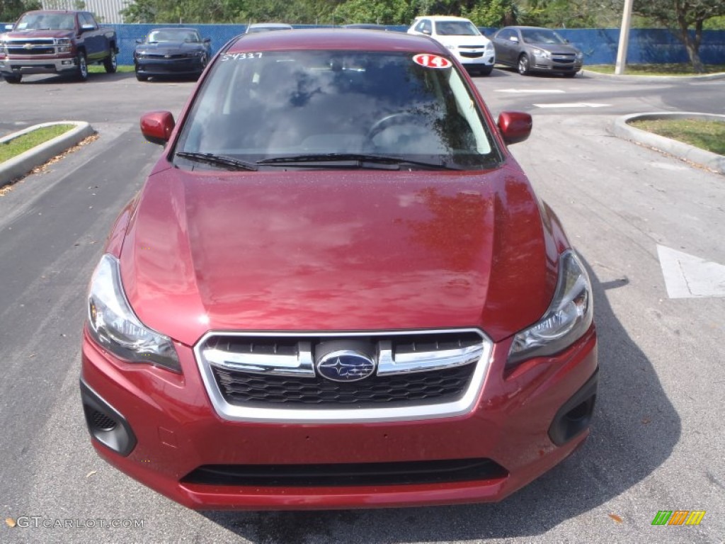 Venetian Red Pearl 2014 Subaru Impreza 2.0i Premium 5 Door Exterior Photo #90933887