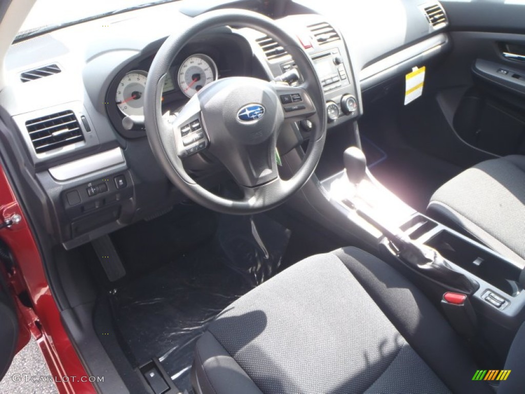Black Interior 2014 Subaru Impreza 2.0i Premium 5 Door Photo #90934052