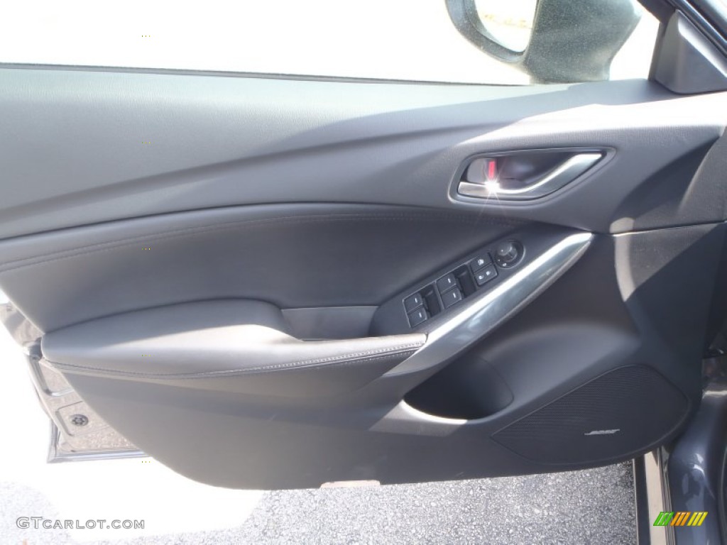 2015 Mazda Mazda6 Touring Black Door Panel Photo #90935033
