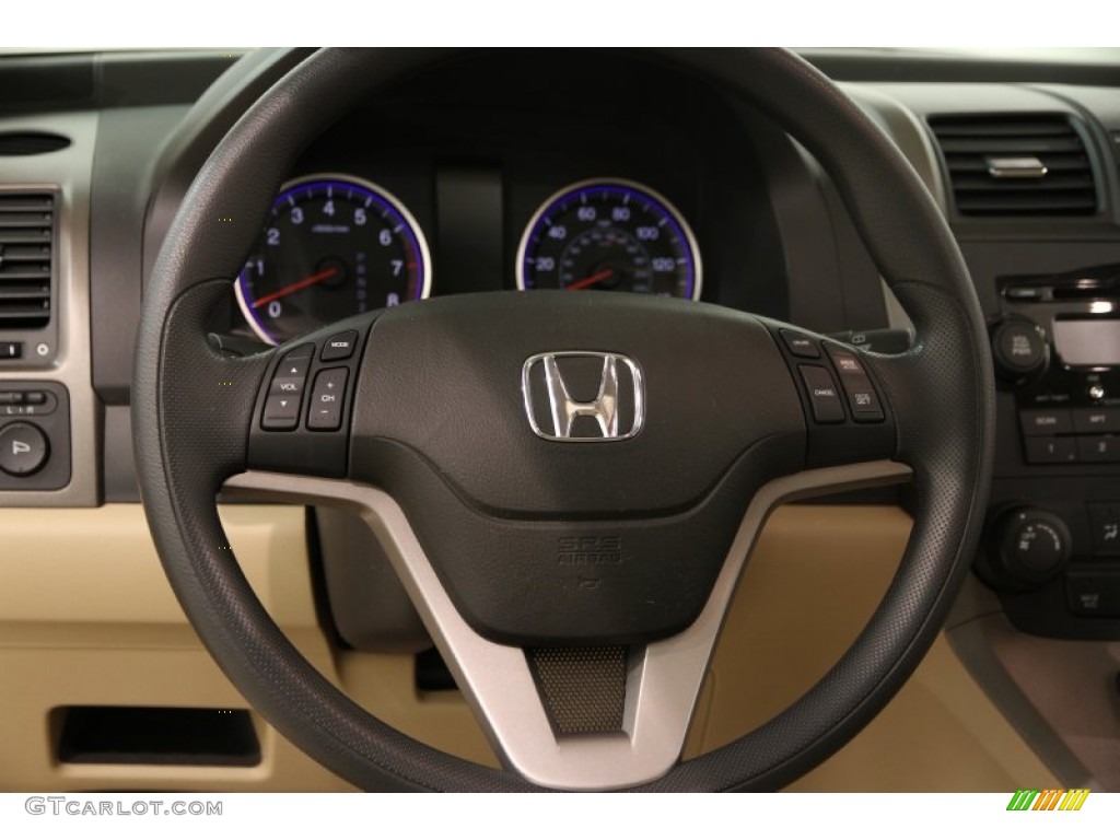 2007 Honda CR-V EX 4WD Ivory Steering Wheel Photo #90935045