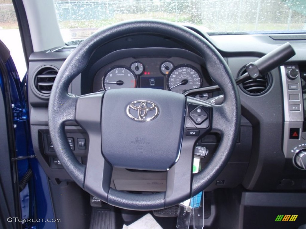 2014 Toyota Tundra SR Double Cab Graphite Steering Wheel Photo #90935735