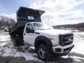 Oxford White - F450 Super Duty XL Regular Cab 4x4 Dump Truck Photo No. 2