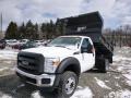 Oxford White - F450 Super Duty XL Regular Cab 4x4 Dump Truck Photo No. 4