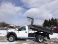 Oxford White - F450 Super Duty XL Regular Cab 4x4 Dump Truck Photo No. 5
