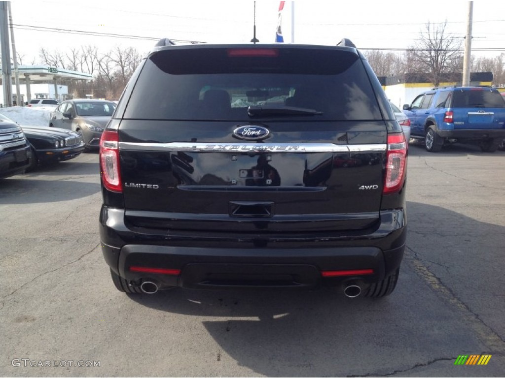 2013 Explorer Limited 4WD - Tuxedo Black Metallic / Charcoal Black photo #6