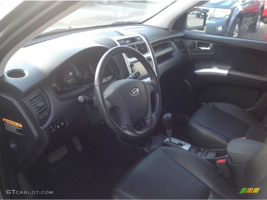 2009 Sportage EX V6 4x4 - Verdant Green / Black photo #10