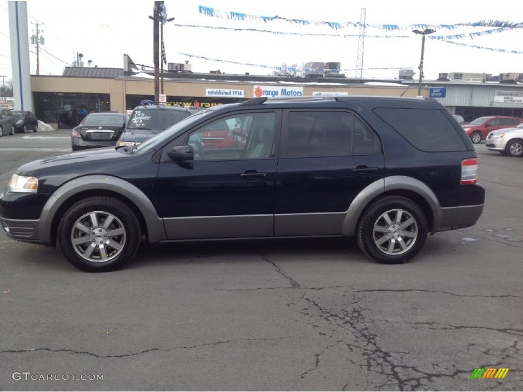 2008 Taurus X SEL AWD - Dark Ink Blue Metallic / Camel photo #4