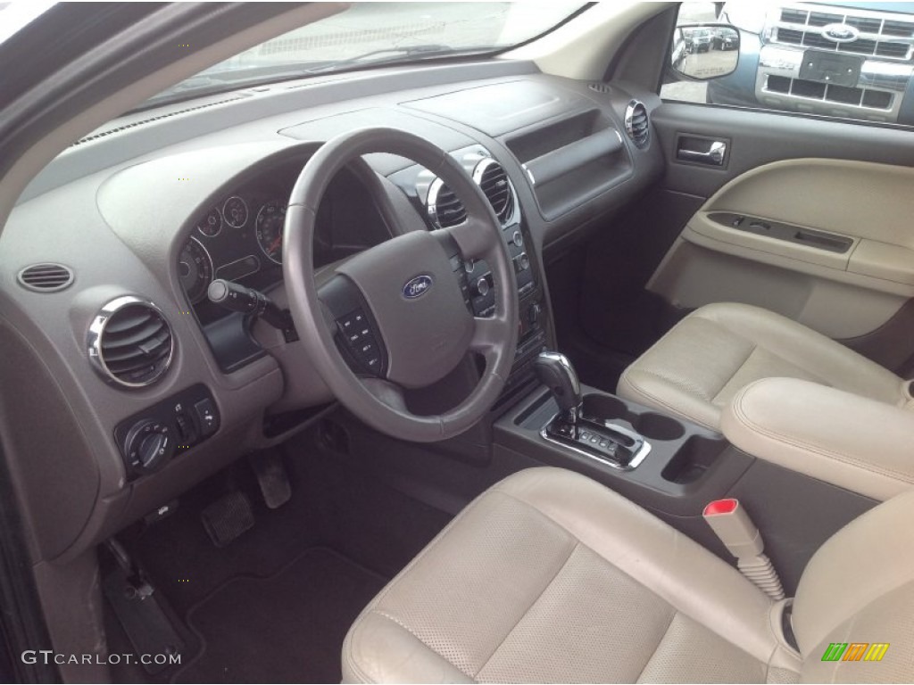 2008 Taurus X SEL AWD - Dark Ink Blue Metallic / Camel photo #10