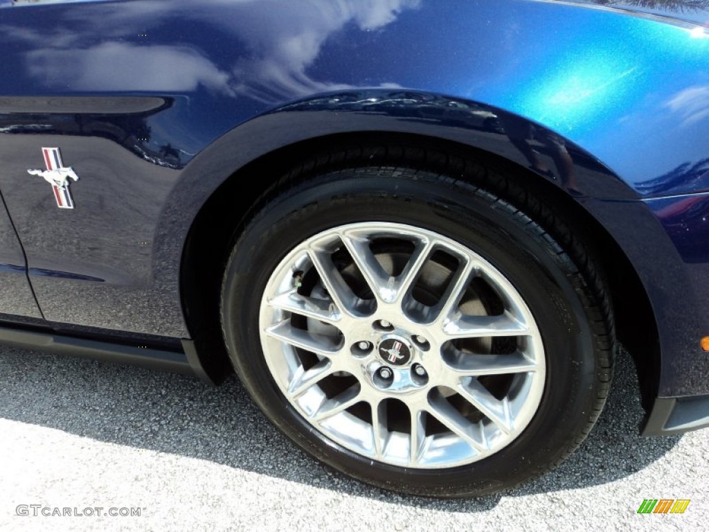 2012 Mustang V6 Premium Coupe - Kona Blue Metallic / Saddle photo #3