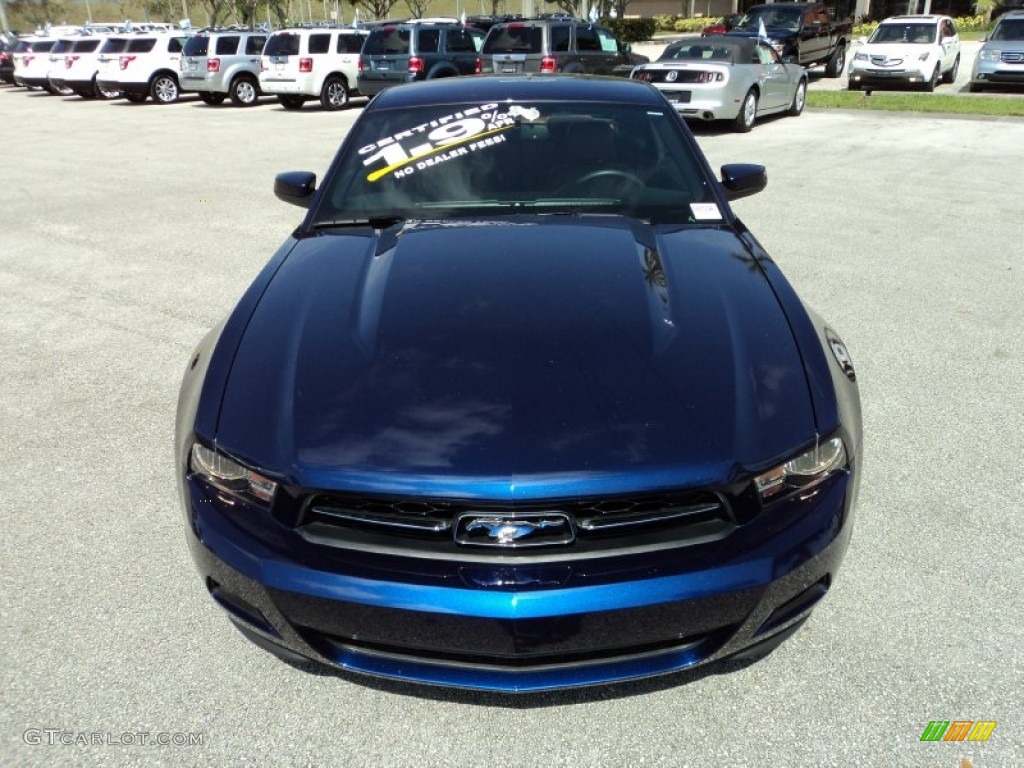 2012 Mustang V6 Premium Coupe - Kona Blue Metallic / Saddle photo #16
