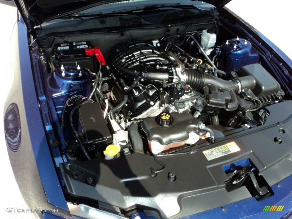 2012 Mustang V6 Premium Coupe - Kona Blue Metallic / Saddle photo #28
