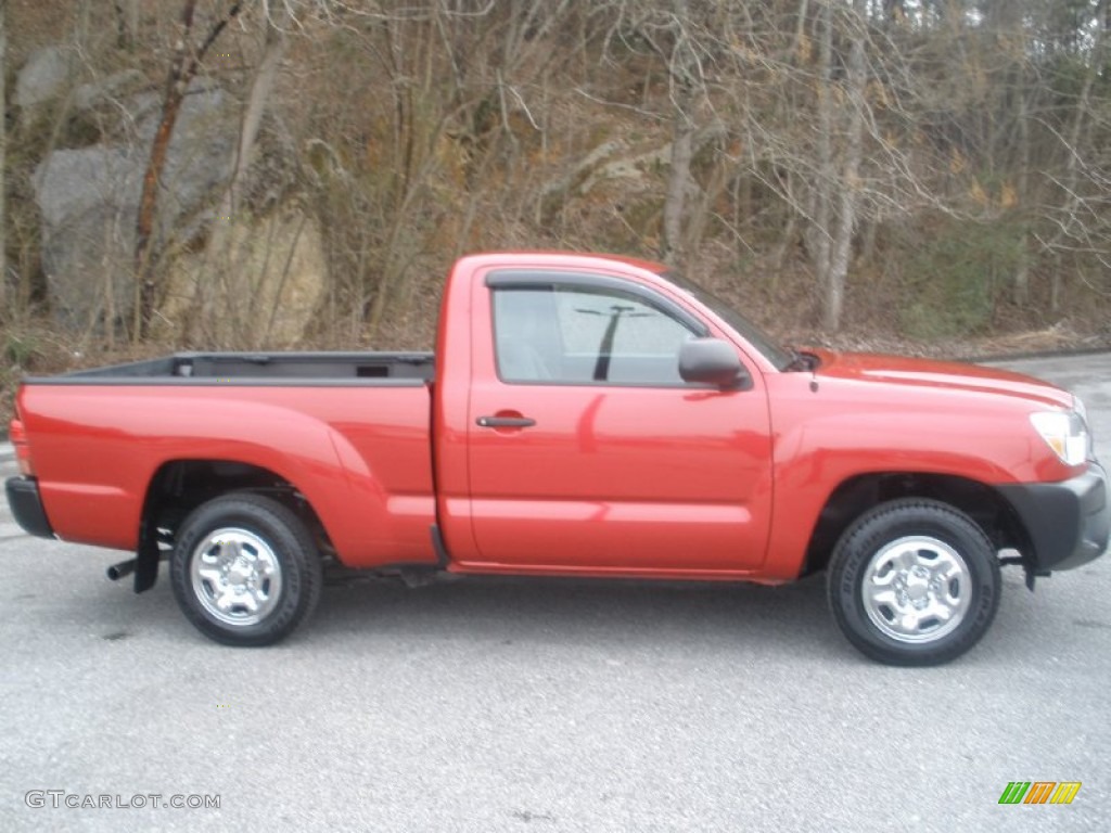 2012 Tacoma Regular Cab - Barcelona Red Metallic / Graphite photo #2