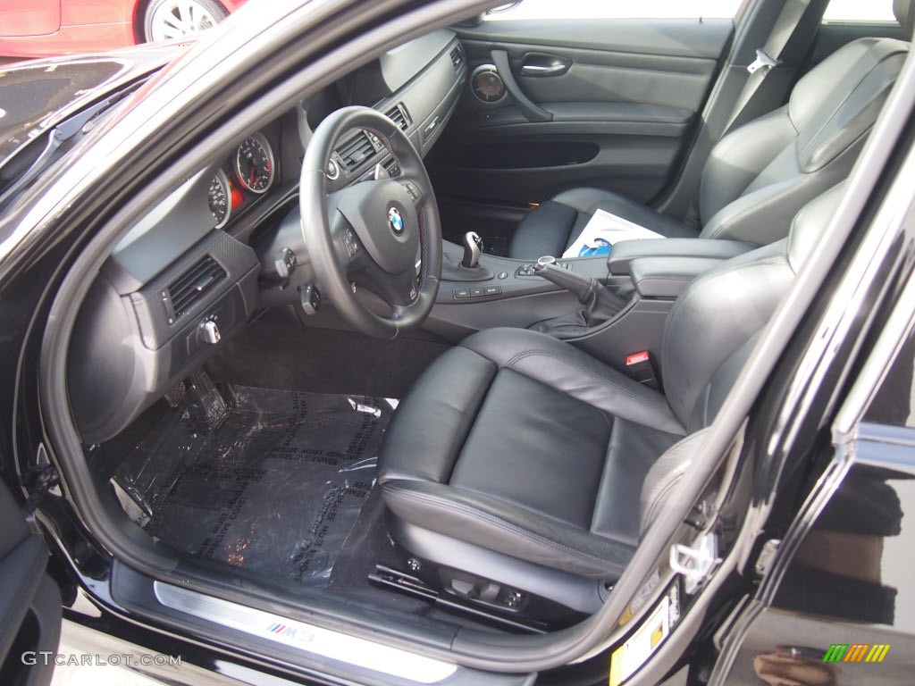 Black Novillo Leather Interior 2011 BMW M3 Sedan Photo #90946670