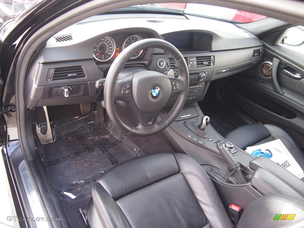 Black Novillo Leather Interior 2011 BMW M3 Sedan Photo #90946691