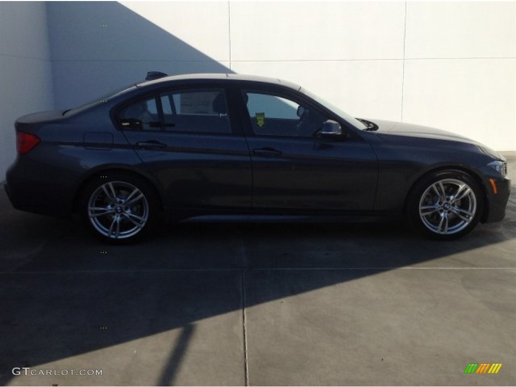2014 3 Series 328i Sedan - Mineral Grey Metallic / Black photo #2