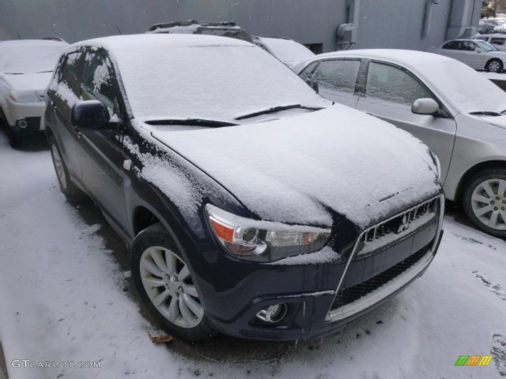 2011 Outlander Sport SE 4WD - Cosmic Blue Metallic / Black photo #1