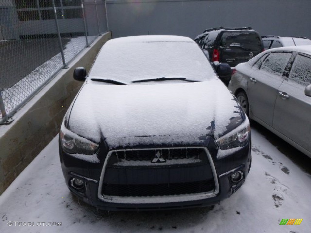 2011 Outlander Sport SE 4WD - Cosmic Blue Metallic / Black photo #2