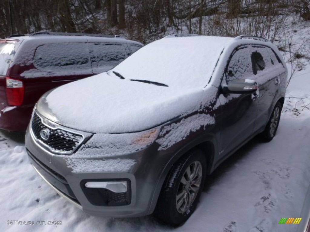 2011 Sorento SX V6 AWD - Titanium Silver / Black photo #3