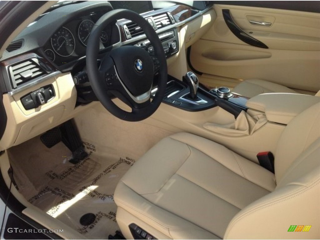 Venetian Beige Interior 2014 BMW 4 Series 428i Coupe Photo #90948308