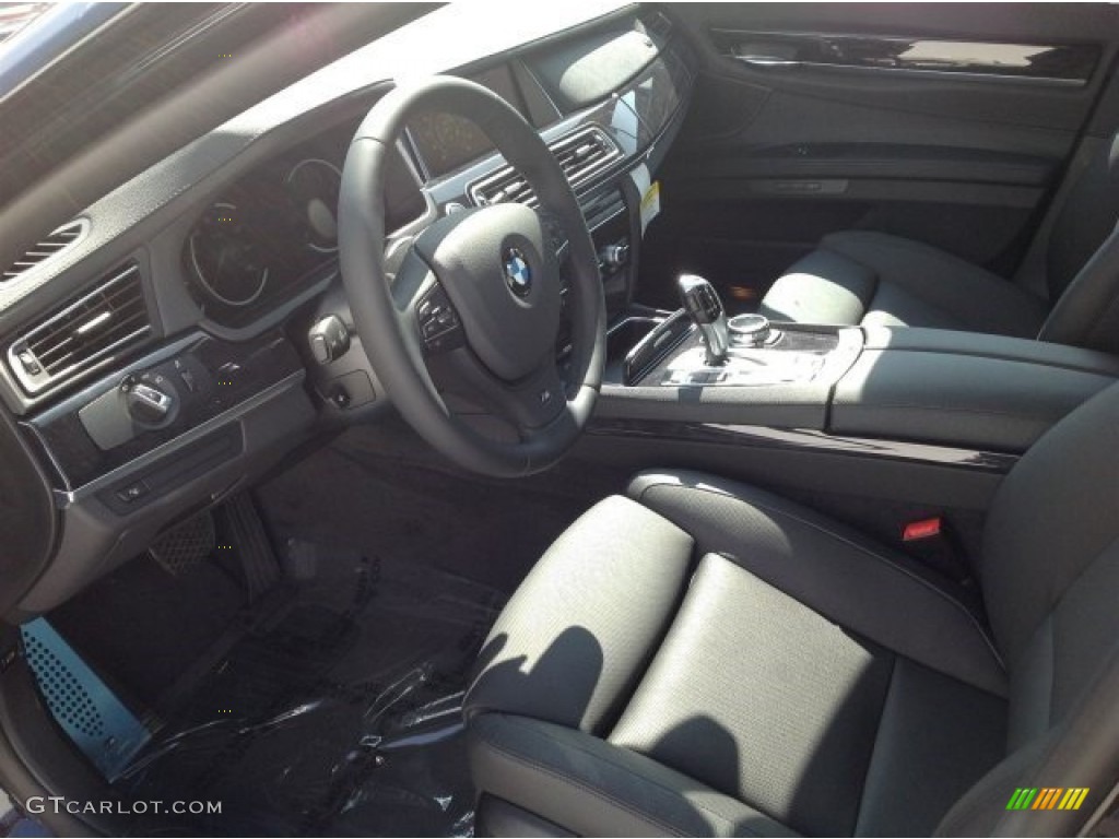 Black Interior 2014 BMW 7 Series 740Li Sedan Photo #90949790