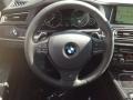 2014 BMW 7 Series Black Interior Steering Wheel Photo