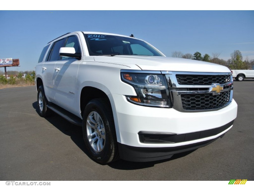 Summit White 2015 Chevrolet Tahoe LT 4WD Exterior Photo #90951821