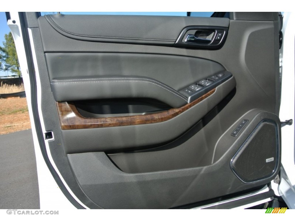 2015 Chevrolet Tahoe LT 4WD Jet Black Door Panel Photo #90951917