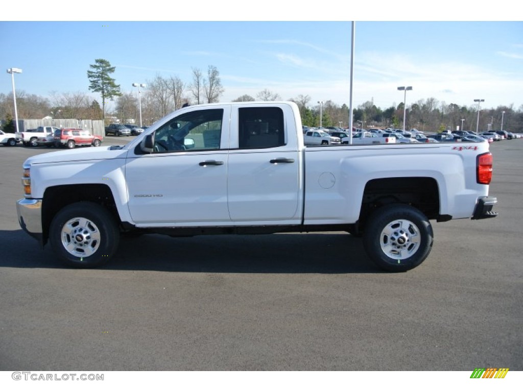 Summit White 2015 Chevrolet Silverado 2500HD LT Double Cab 4x4 Exterior Photo #90952370