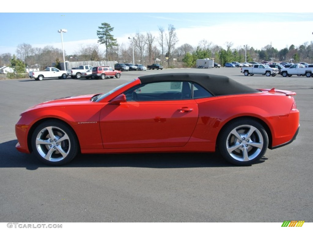 2014 Camaro SS/RS Convertible - Red Hot / Black photo #3