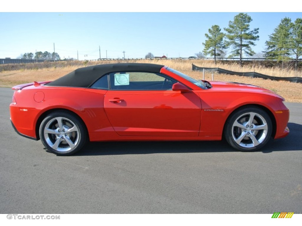 2014 Camaro SS/RS Convertible - Red Hot / Black photo #6