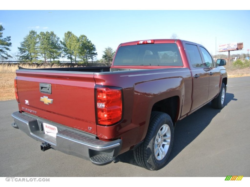 2014 Silverado 1500 LT Crew Cab - Deep Ruby Metallic / Cocoa/Dune photo #5