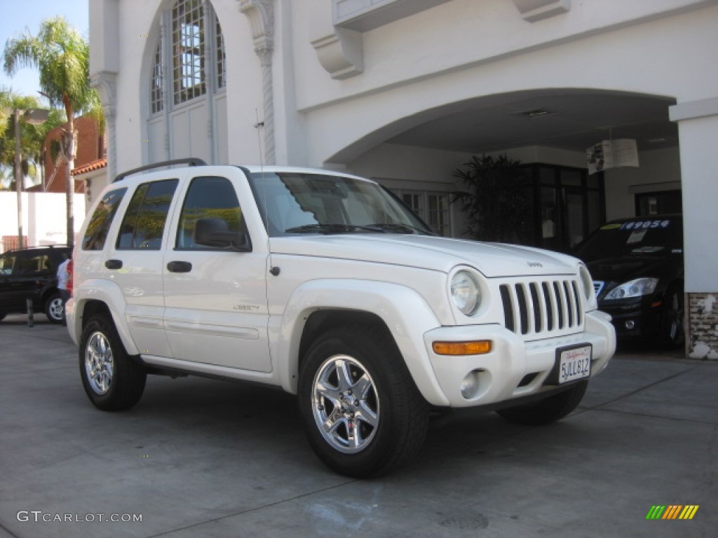 Stone White Jeep Liberty