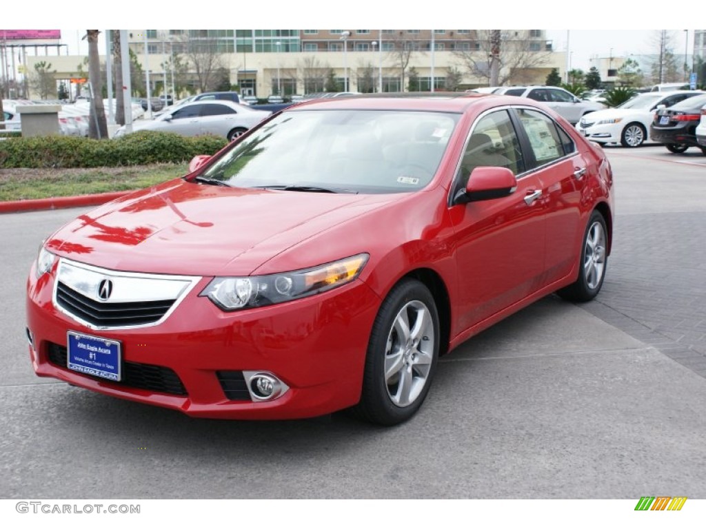 2014 TSX Technology Sedan - Milano Red / Parchment photo #3