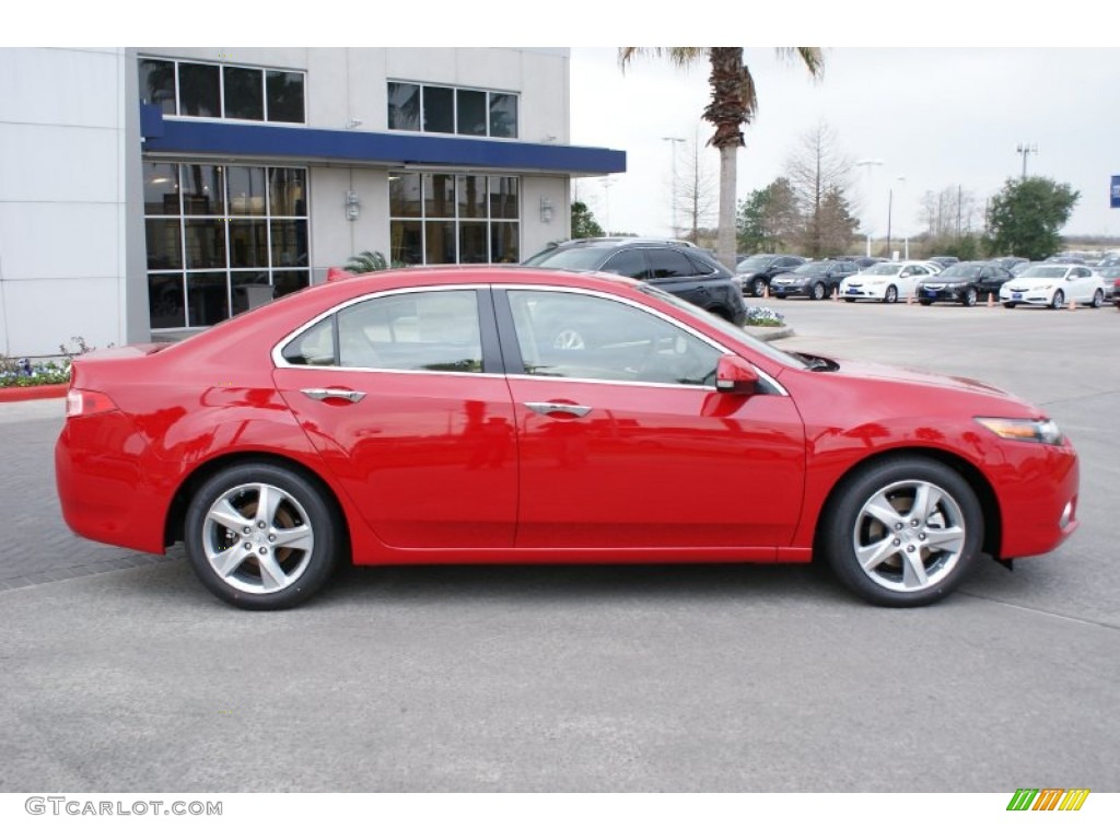 2014 TSX Technology Sedan - Milano Red / Parchment photo #8