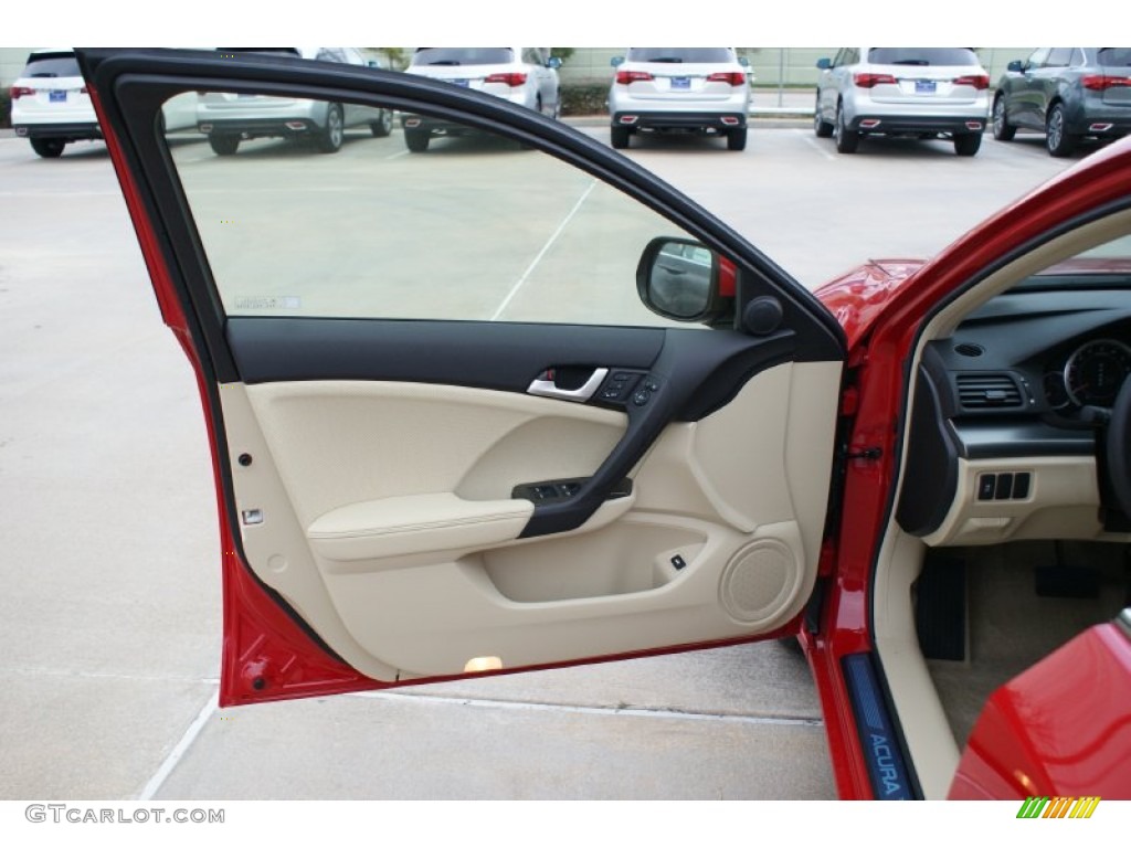 2014 TSX Technology Sedan - Milano Red / Parchment photo #10