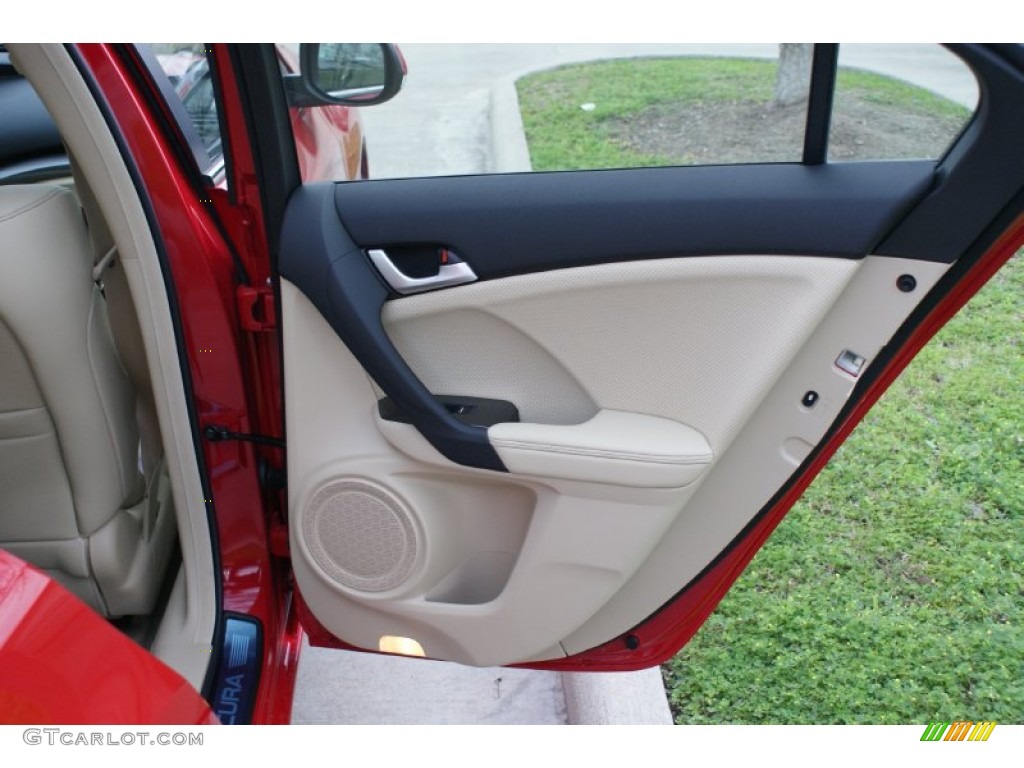 2014 TSX Technology Sedan - Milano Red / Parchment photo #17