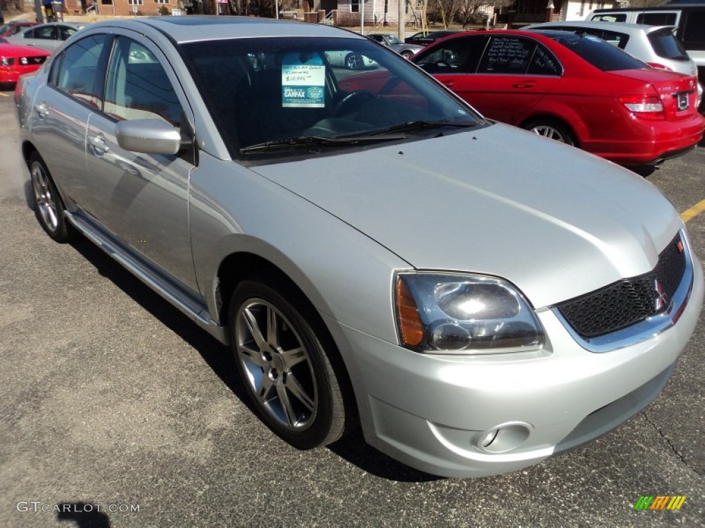2007 Galant RALLIART - Liquid Silver Metallic / Black photo #22