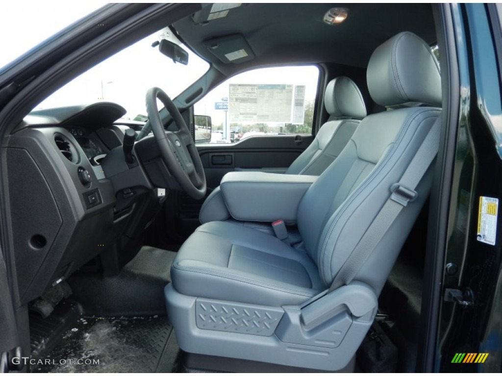 2014 F150 XL Regular Cab - Green Gem / Steel Grey photo #6