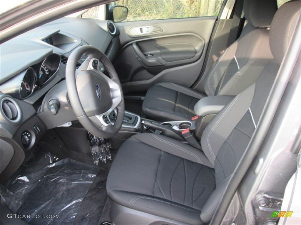 2014 Fiesta SE Sedan - Storm Gray / Charcoal Black photo #9