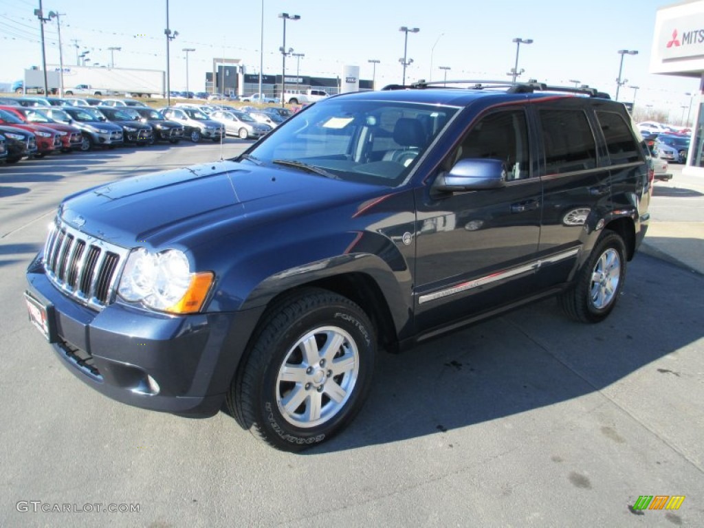 2009 Grand Cherokee Limited 4x4 - Modern Blue Pearl / Dark Slate Gray/Light Graystone Royale Leather photo #3