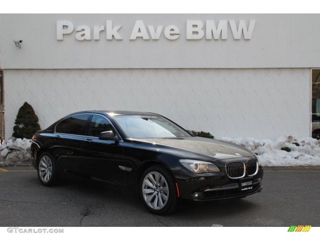 2011 7 Series ActiveHybrid 750i Sedan - Black Sapphire Metallic / Black photo #1