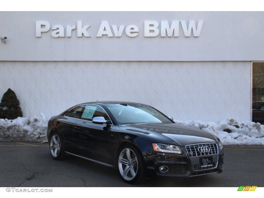 2011 S5 4.2 FSI quattro Coupe - Deep Sea Blue Pearl Effect / Black/Magma Red Silk Nappa Leather photo #1