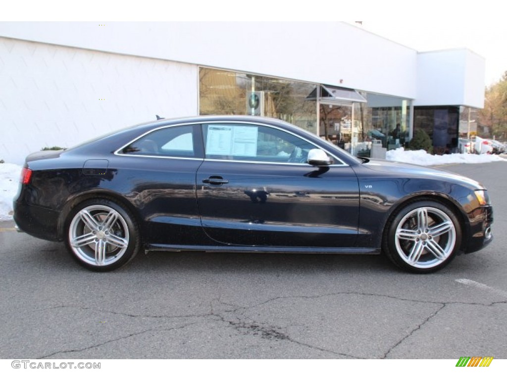 2011 S5 4.2 FSI quattro Coupe - Deep Sea Blue Pearl Effect / Black/Magma Red Silk Nappa Leather photo #2