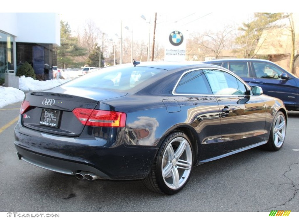 2011 S5 4.2 FSI quattro Coupe - Deep Sea Blue Pearl Effect / Black/Magma Red Silk Nappa Leather photo #3
