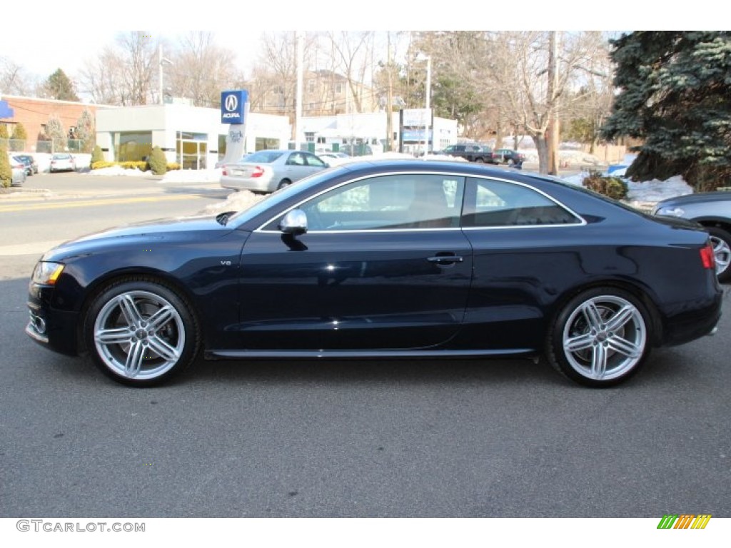 2011 S5 4.2 FSI quattro Coupe - Deep Sea Blue Pearl Effect / Black/Magma Red Silk Nappa Leather photo #5