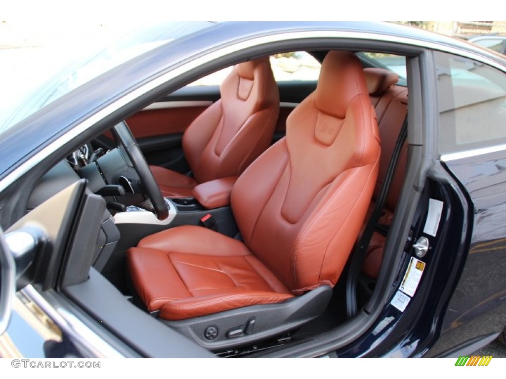 2011 S5 4.2 FSI quattro Coupe - Deep Sea Blue Pearl Effect / Black/Magma Red Silk Nappa Leather photo #12