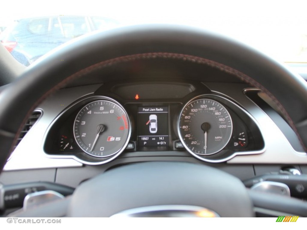 2011 S5 4.2 FSI quattro Coupe - Deep Sea Blue Pearl Effect / Black/Magma Red Silk Nappa Leather photo #19